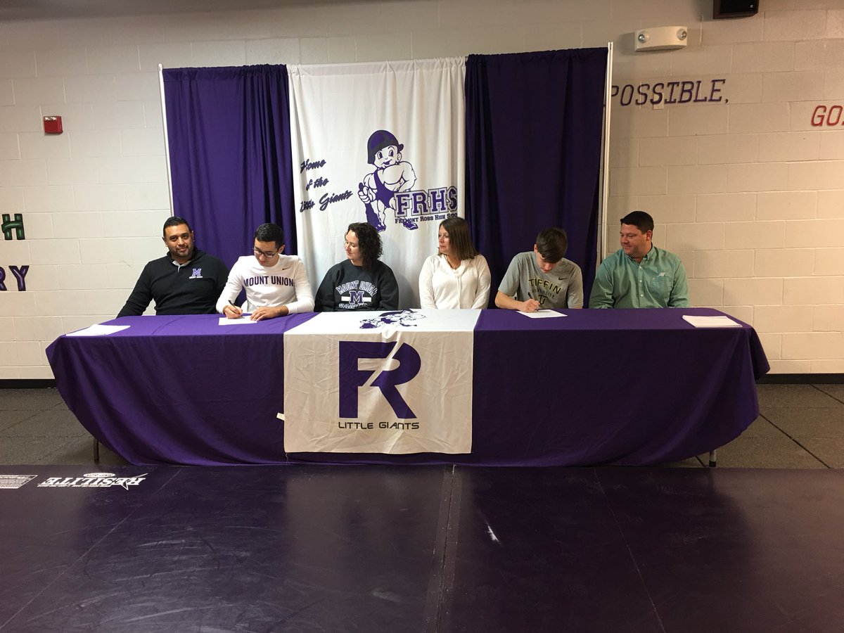 FRHS_Athletics's tweet photo. Congratulations to Sam Durbin and Mickey Contreras who signed their NLIs today. Both of these young men will continue playing soccer at the collegiate level while furthering their education.  #studentathletes https://t.co/kTr3lrvOhO