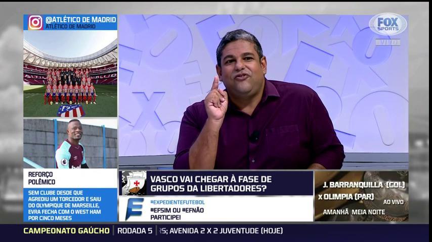 futebolnomundo's tweet photo. PARTICIPE! O #ExpedienteFutebol quer saber: O Vasco chega à fase de grupos da #LibertadoresFOXSports? Opinem utilizando as hashtags:

#EFSim ou #EFNão! https://t.co/nuXbnmLyNy