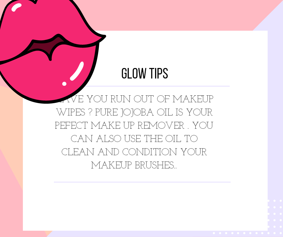 hello_glowshop's tweet photo. Benefits of pure jojoba oil. #Glowtips https://t.co/kx42BaFZIe