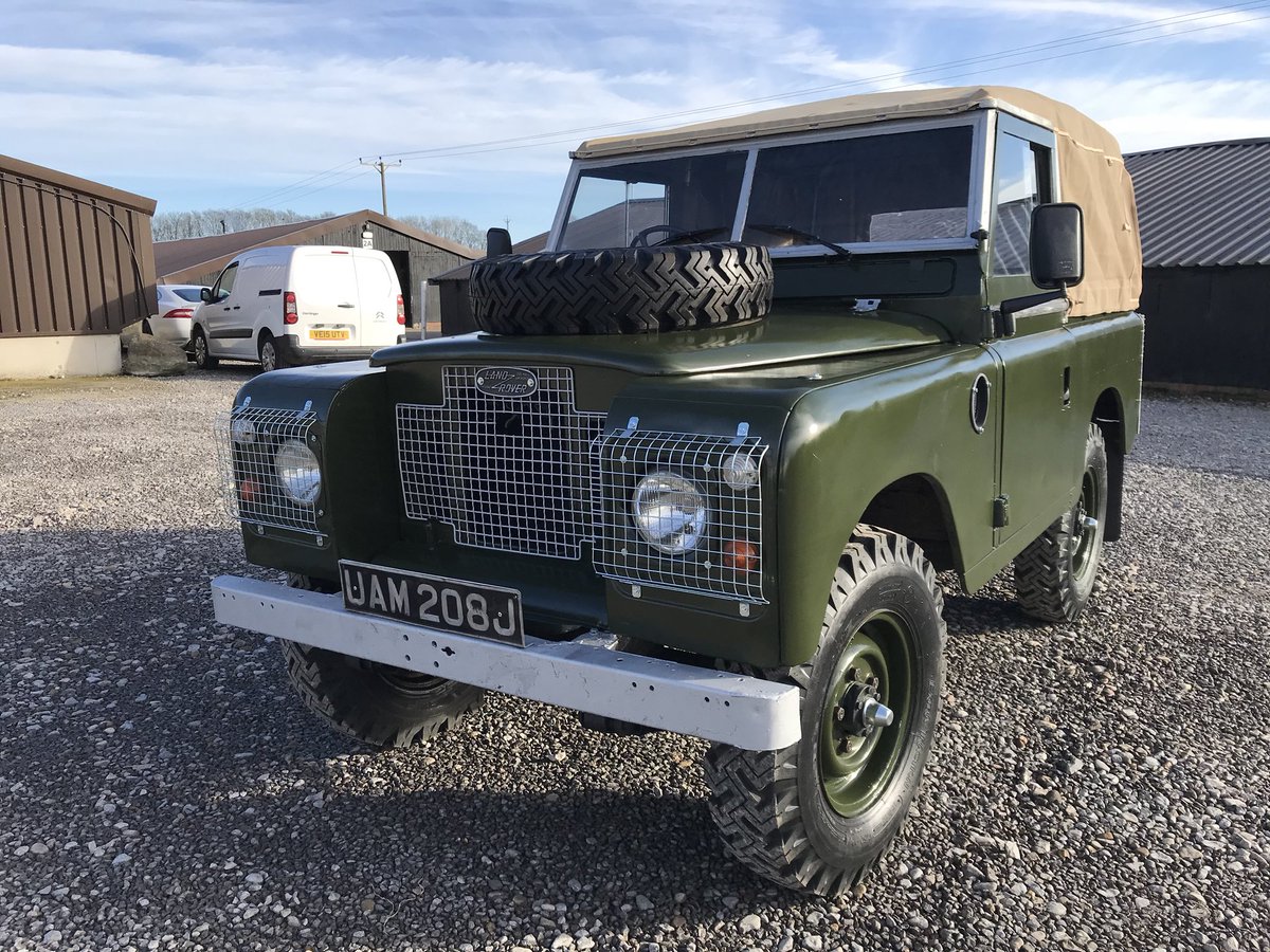 Handsome looking soft top 2a for sale today. #vintagelandrover