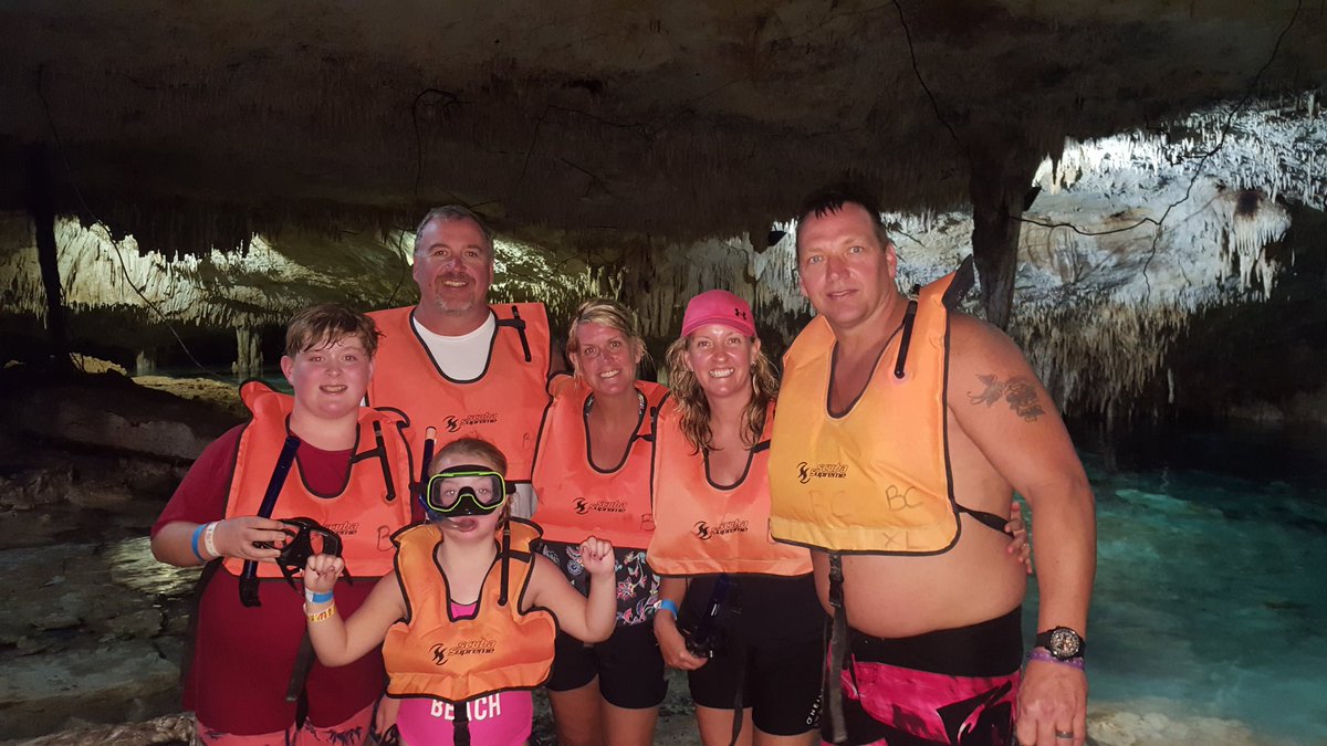 TimWiens2's tweet photo. swimming with sea turtles and swimming in a #cenote cave today #RivieraMaya wicked way to spend the day https://t.co/3u3zfdBz76