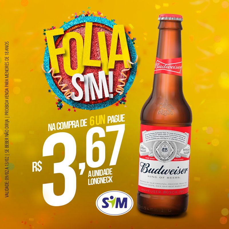 PostosSIM's tweet photo. Já garantiu a gelada do carnaval? Vem para a #FoliaSIM! 💃🏼 https://t.co/Ha5i48fewI
