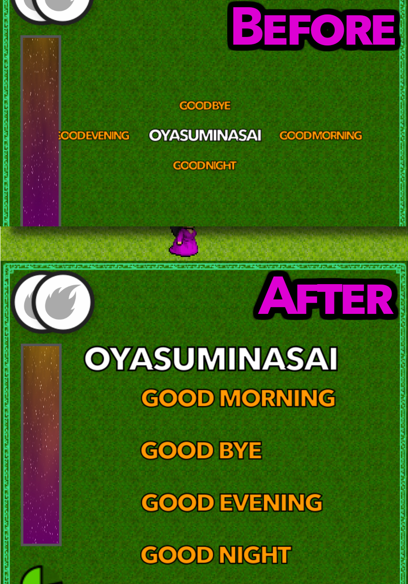 RPGlanguage's tweet photo. It's such a small thing but I fixed the oldest bug in the app, which has persisted since day #3 of dev. When the circular layout doesn't fit it'll reflow to a linear layout. https://t.co/iunPRM4Lbr