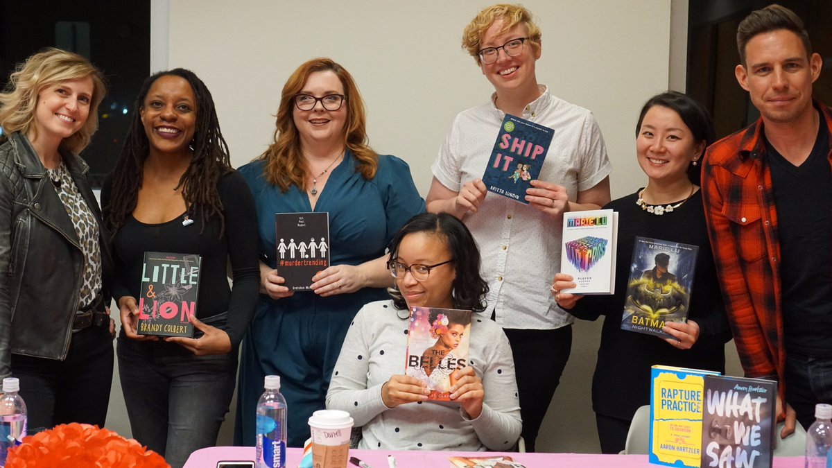YA authors holding books