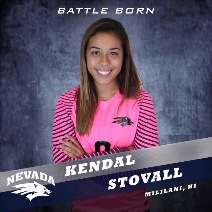 Kendal Stovall from Mililani, Hawaii will be a member of the Wolf Pack in 2018! Help us give her a warm welcome! #BattleBorn