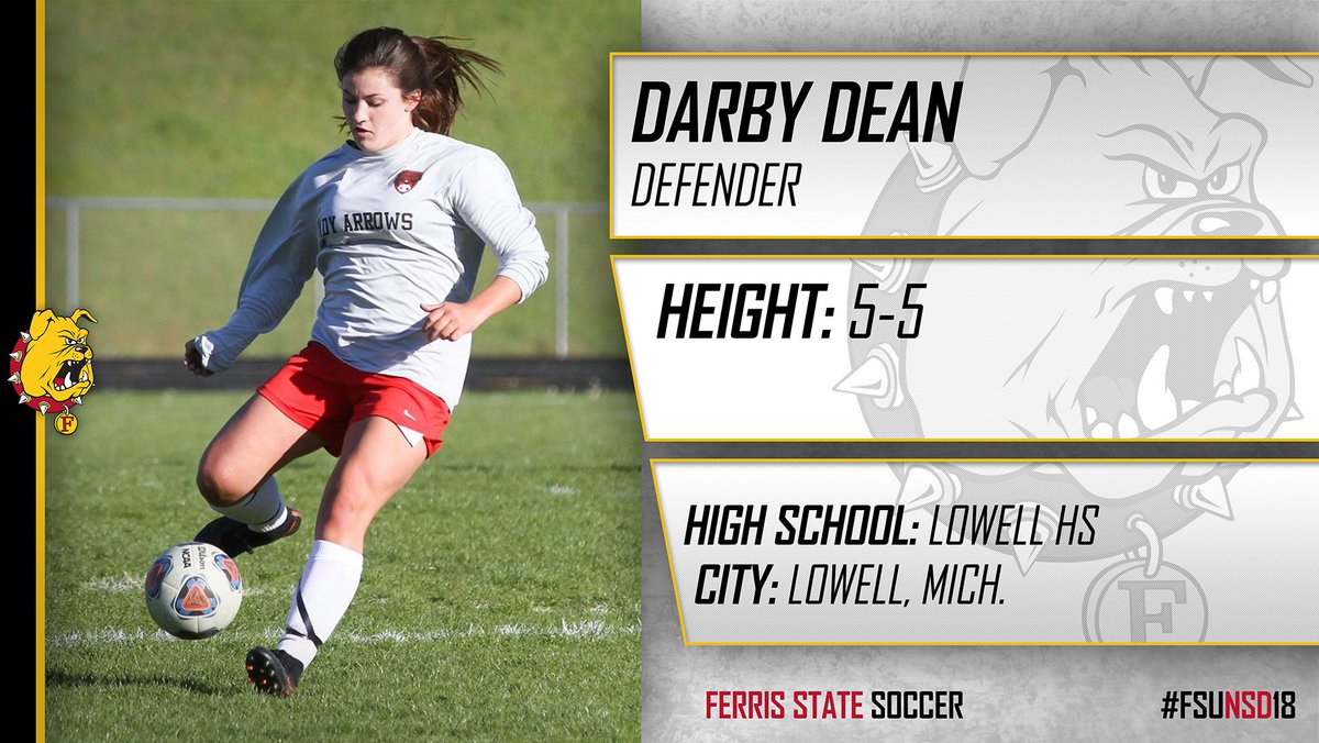 ferrisathletics's tweet photo. Welcome & congrats to @FSUWSO signee Darby Dean from Lowell! #FSUNSD18 https://t.co/YRtFJKr1Te