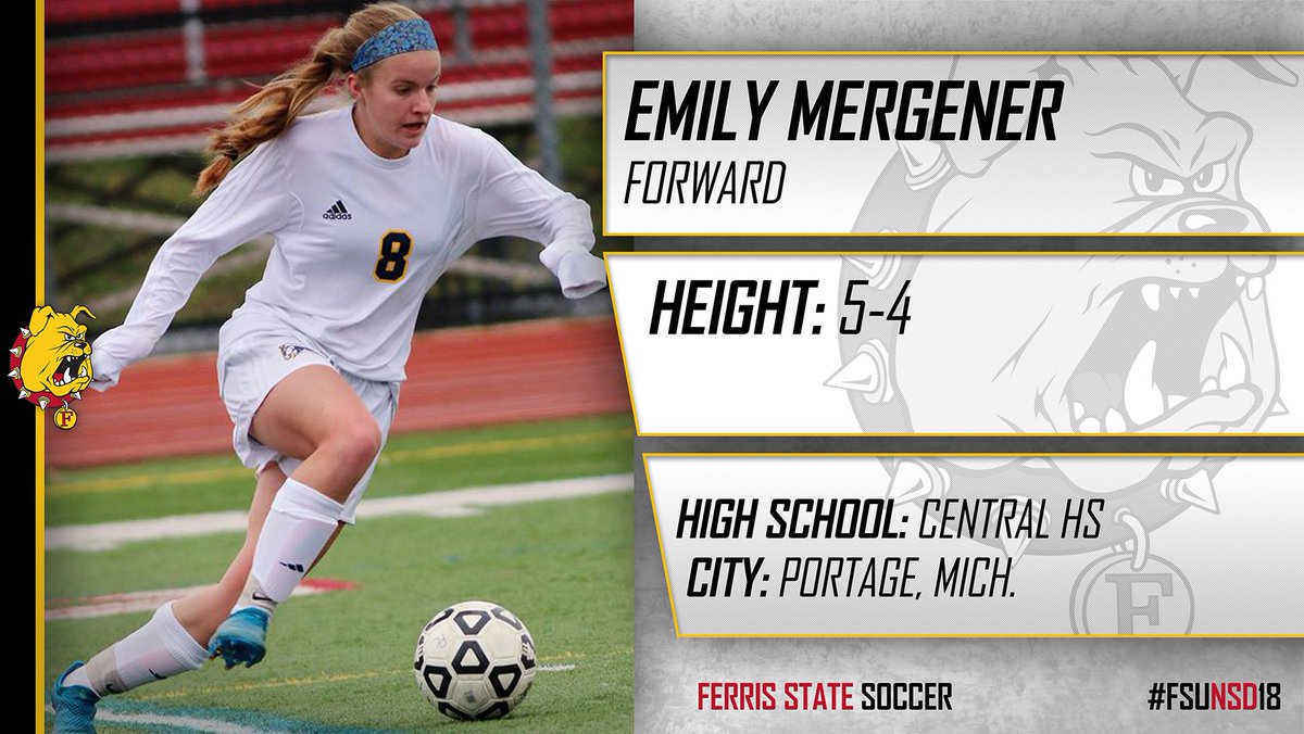 ferrisathletics's tweet photo. Portage Central's Emily Mergener has joined the Bulldog Nation & @FSUWSO! Congrats & welcome #FSUNSD18 https://t.co/bA41rKjRgt