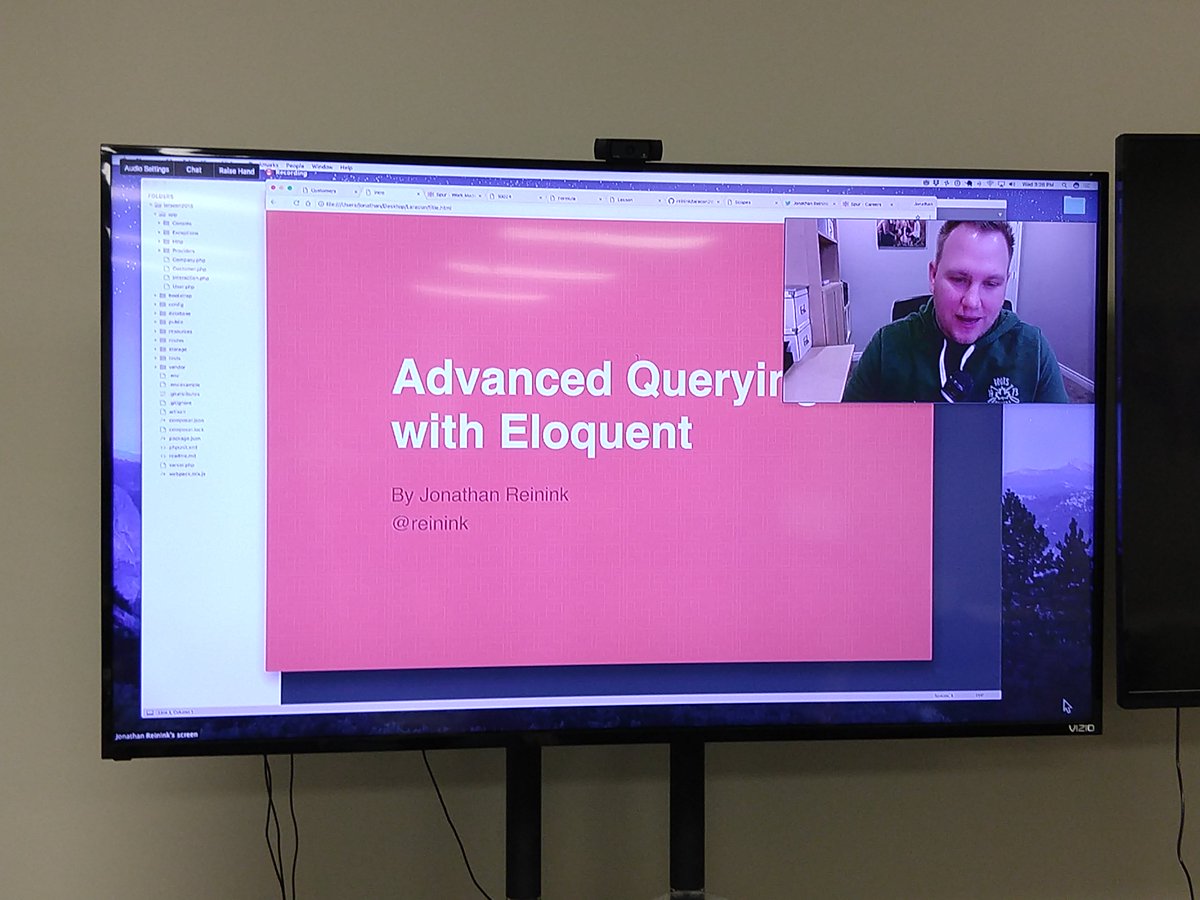 spurwork's tweet image. Our very own, @reinink is on #LaraconOnline speaking right now! #spurdeveloper