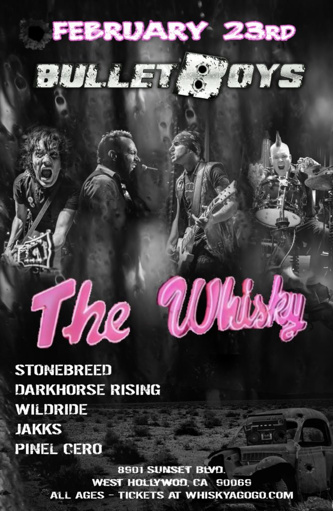 TheWhiskyAGoGo's tweet image. 2/23- @TheBulletBoys live in concert!  #fromoutoftheskys #devil #smoothupinya #hardasarock ticketweb.com/event/bulletbo…