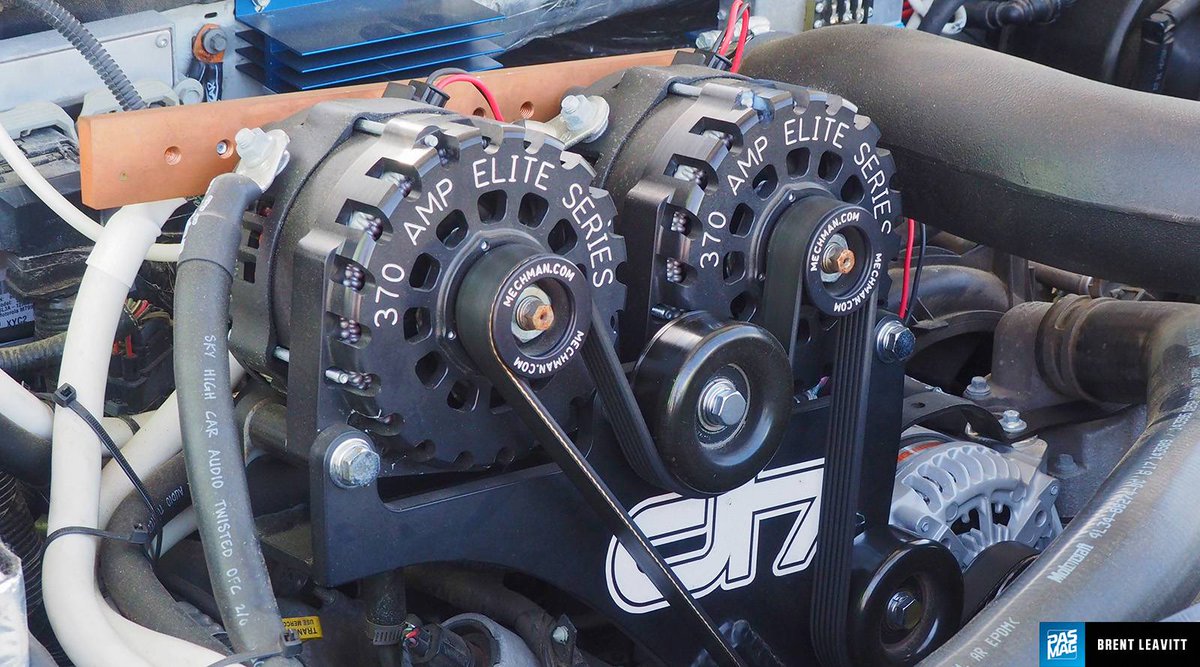PASMAG's tweet photo. When you know you're handling some serious power...
⚡ Mechman Alternators 📷 Brent Leavitt @ LowNotesGarage
.
#pasmag #caraudiowednesday #mechman #caraudio #lownotesgarage #mecacaraudio https://t.co/FhPicavyJD