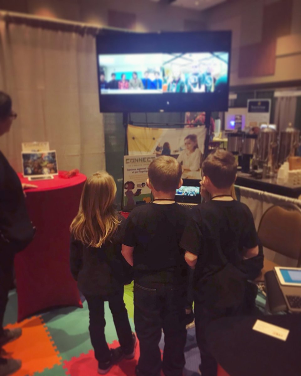LindseyD_EdTech's tweet photo. This was really neat to see!! Students from Barbara Morgan STEM Academy in Idaho talking to students at @NEGameAcademy in Tennessee who designed and created the #ARWithENA at the #IETA18 conference! #ourfuture #connectingstudents @ENAconnects https://t.co/OncVPQqCpZ