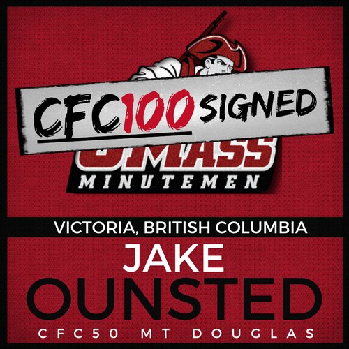 chatfootball's tweet photo. 1️⃣2️⃣3️⃣4️⃣ ... Congrats to #CFC100 @Jakeounsted99 on signing with the @UMassFootball - Ounsted will be joining the Minutemen Canadian Brigade along with three #CFC60 prospects #SigningDay🍁 https://t.co/QVhswrM4kb https://t.co/qaZxpc3eGd