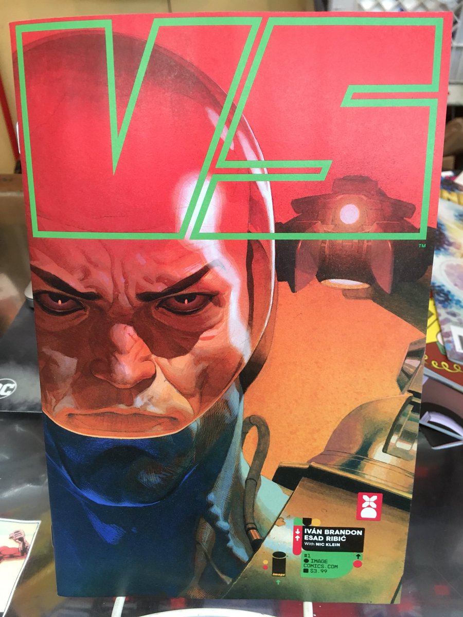 strangeadventrz's tweet photo. Blazing hot space gladiator action explodes in VS, the new SF/action series from #ivanbrandon, #esadribic, #nicklein, and #imagecomics. On sale today! #ncbd #vs https://t.co/EB8uXesVPv