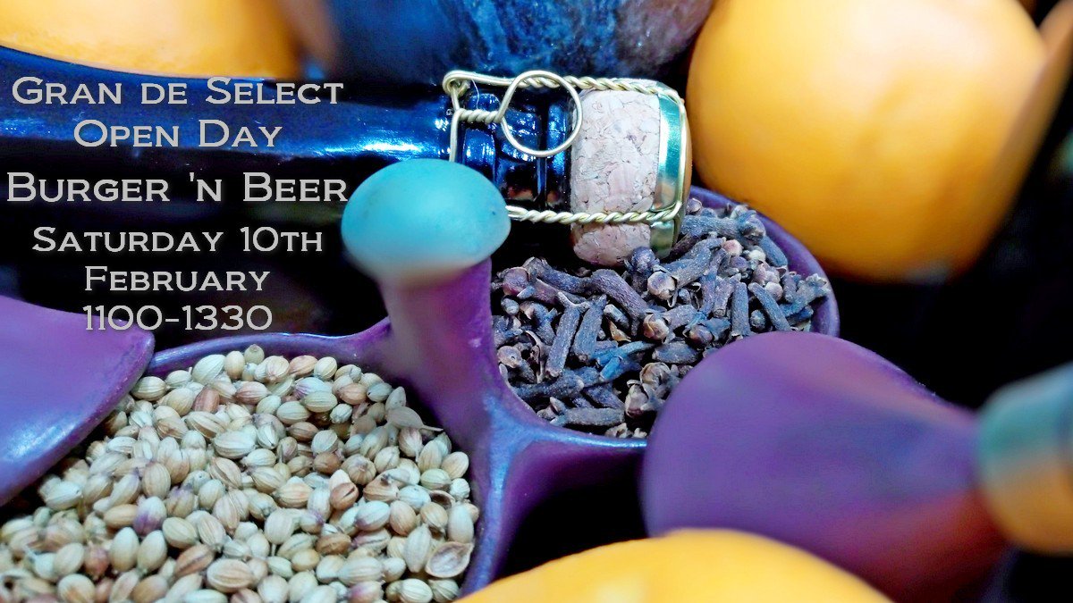 GranSelect's tweet image. Come try our exquisite new Belgian Style 'Spice' Beer; infused with Orange Peel, Coriander Seed and Cloves. Served with a Home Made Mini Steak &amp;amp; Beer Burger.
And Best of All....It's All on Us!
@GranDeSelect