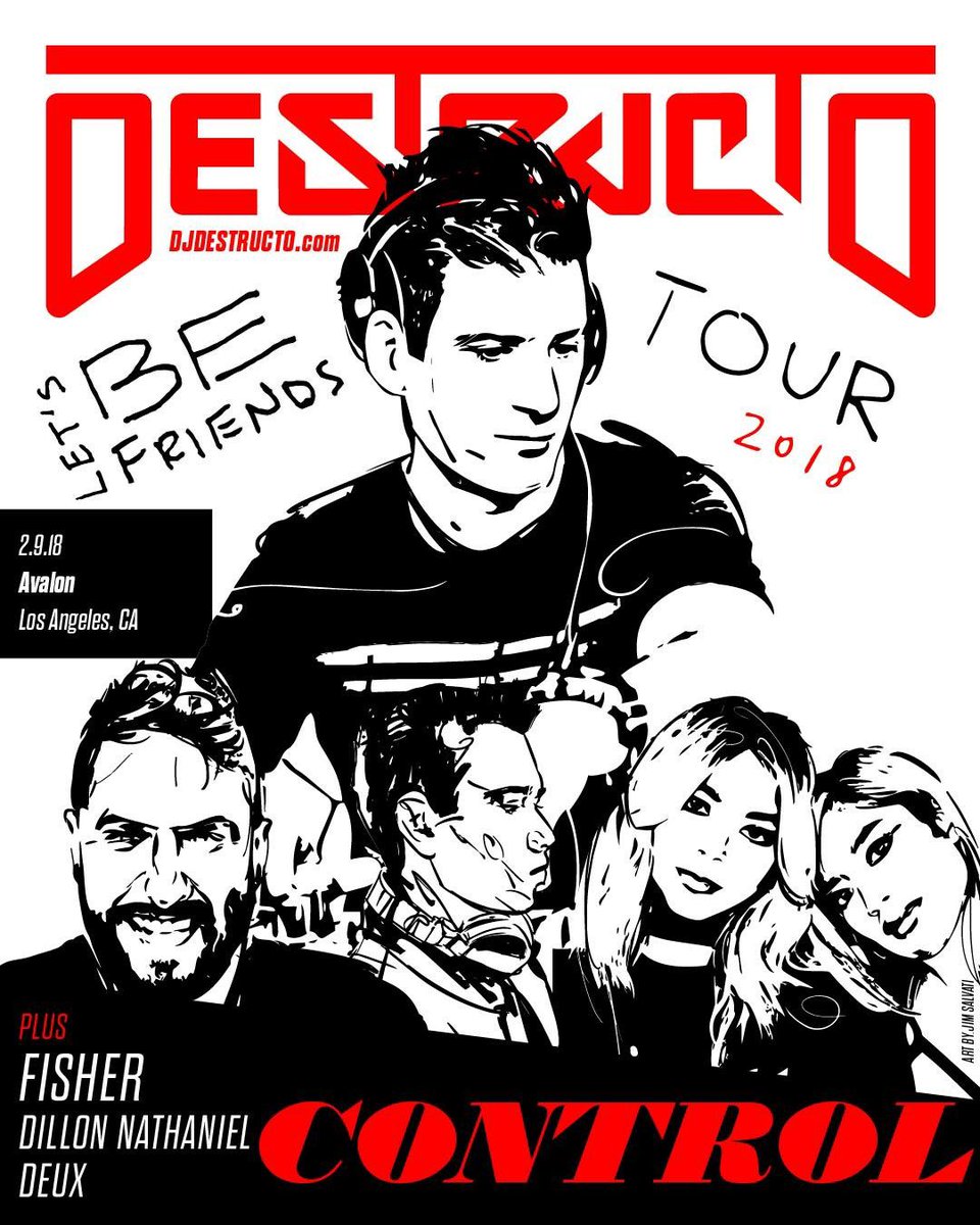 Join myself @DestructoHARD @deuxtwins and @followthefishtv this Friday for my debut at @AvalonHollywood 🤟