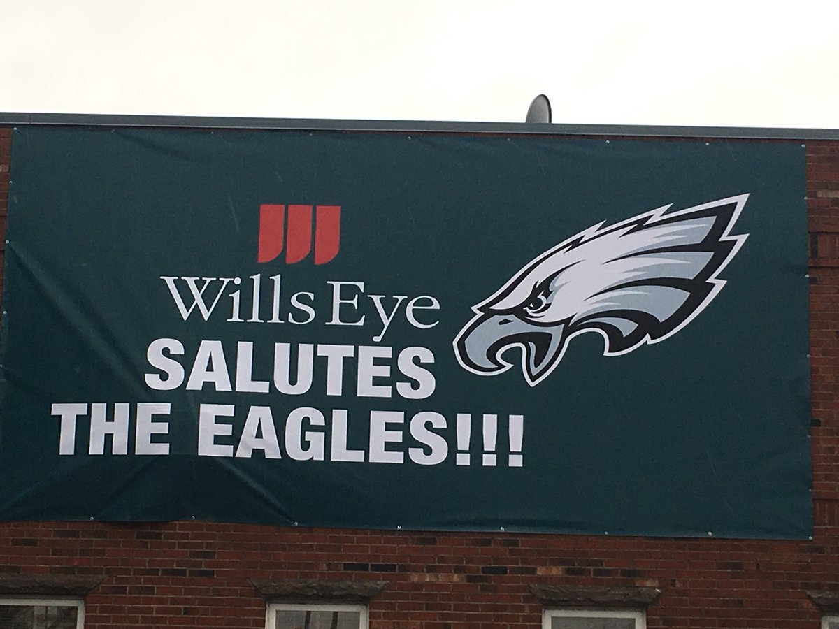 To the Super Bowl Champs. Our South Philly neighbors. <a href="/Wills_Eye/">Wills Eye Hospital</a> <a href="/Eagles/">Philadelphia Eagles</a> #parade #FlyEagleFly <a href="/TJUHospital/">Jefferson Health</a> <a href="/6abc/">Action News on 6abc</a> <a href="/WillsEyeAlumni/">Wills Eye Alumni</a>