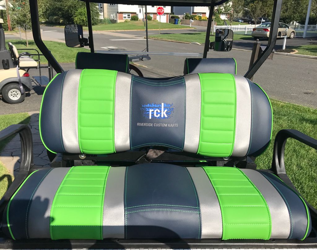 coastalcruizers's tweet photo. Custom seats any design, color and embroidery can be made for your Street Legal Cart. @lazylifeseat is a custom seat builder. As a dealer we can help find and purchase the right seat for you. #coastalcruisers #riversidekarts #streetlegalelectriccarts #electriccarts #golfcarts https://t.co/s1uCYDMEXE