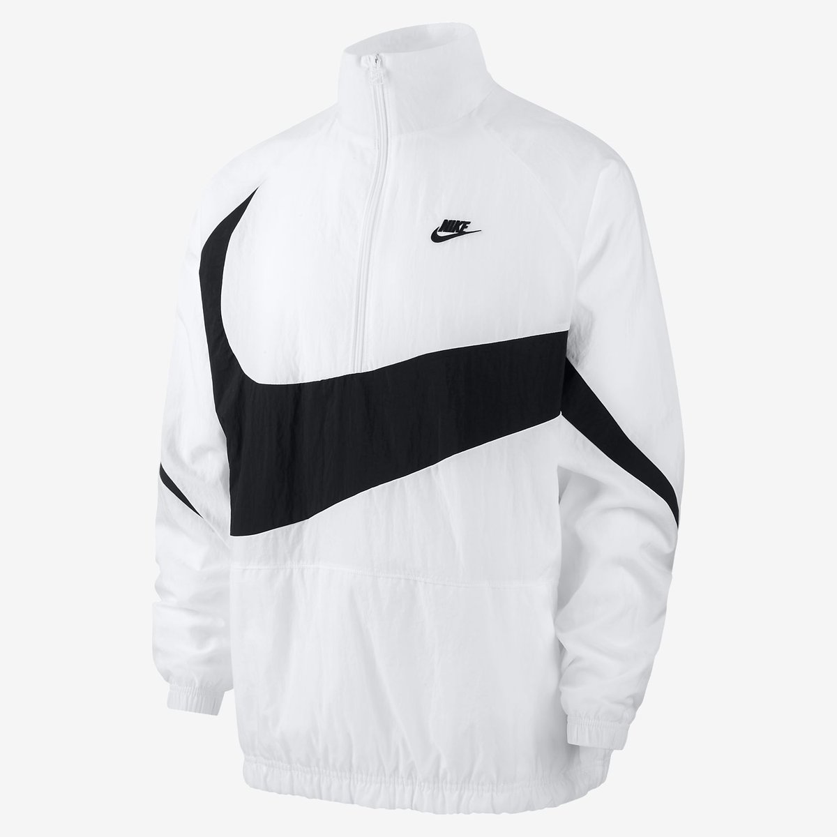 nike big swoosh half zip