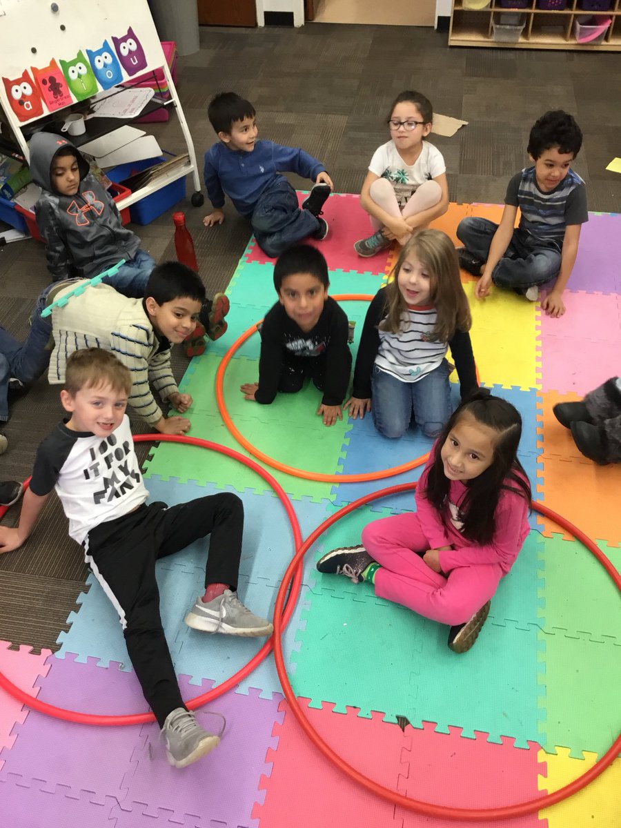 ms_lair's tweet photo. We have been practicing number bonds with hula-hoops! #Rockets512 #Kindergartenfun https://t.co/q3k3NWKdHD