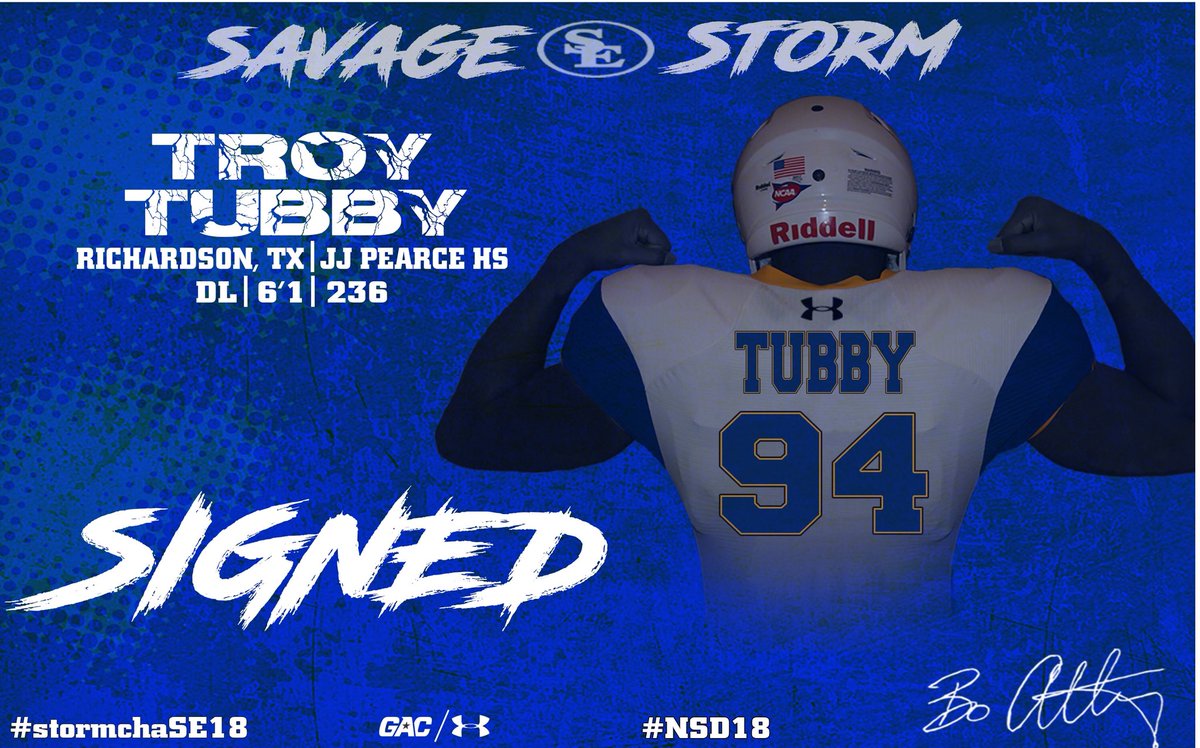 GoSoutheastern's tweet photo. Welcome @troytubby1394 Time to work! #stormchaSE18 #NSD18 #WEWILL https://t.co/XNN4lxgP1J