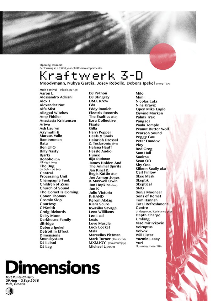 FestEvo's tweet photo. Wow. This is just the initial lineup for @Dimensions_Fest. Who wants to go to #Croatia?? Check out the the details here: https://t.co/17YL2PTy7k  #undergroundfestival #techno #FestivalBetter https://t.co/2LqV1Qqe2T