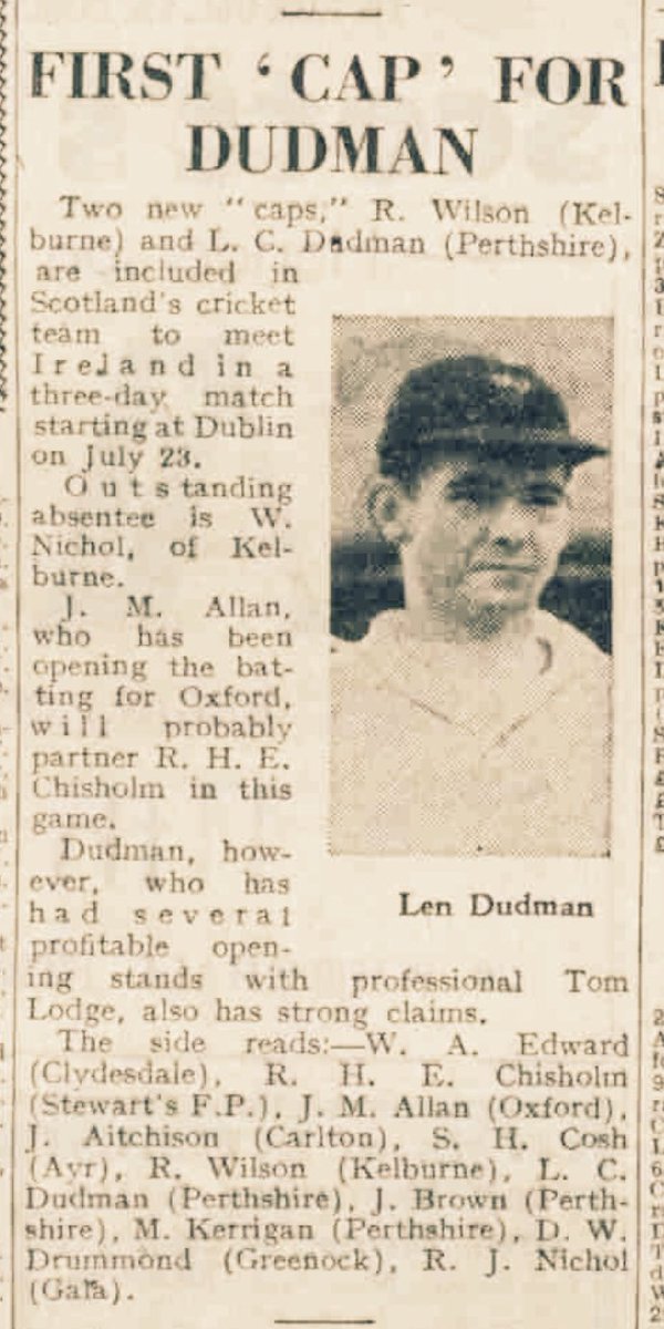 ScottyCricket's tweet photo. @AllAboutKCC - @dougiewylie1973 #BobbyWilson #KelburneLegend debut cap with #LCDudman #PerthshireCCC @SPCU_cricket notice Dougie you have coerced your Mrs to like your tweets @StewartGilmour1 @NeilMacLean16 https://t.co/CvKGomY0qB