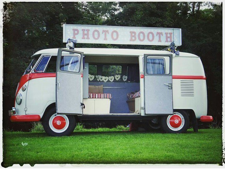 All the fun you'd expect from a #photobooth tucked inside a #vintage 1967 #Volkswagen #Campervan <a href="/WeddingAffair/">The Wedding Affair</a> #weddinghour <a href="/WeddingsNE/">Perfect NE Weddings</a>
