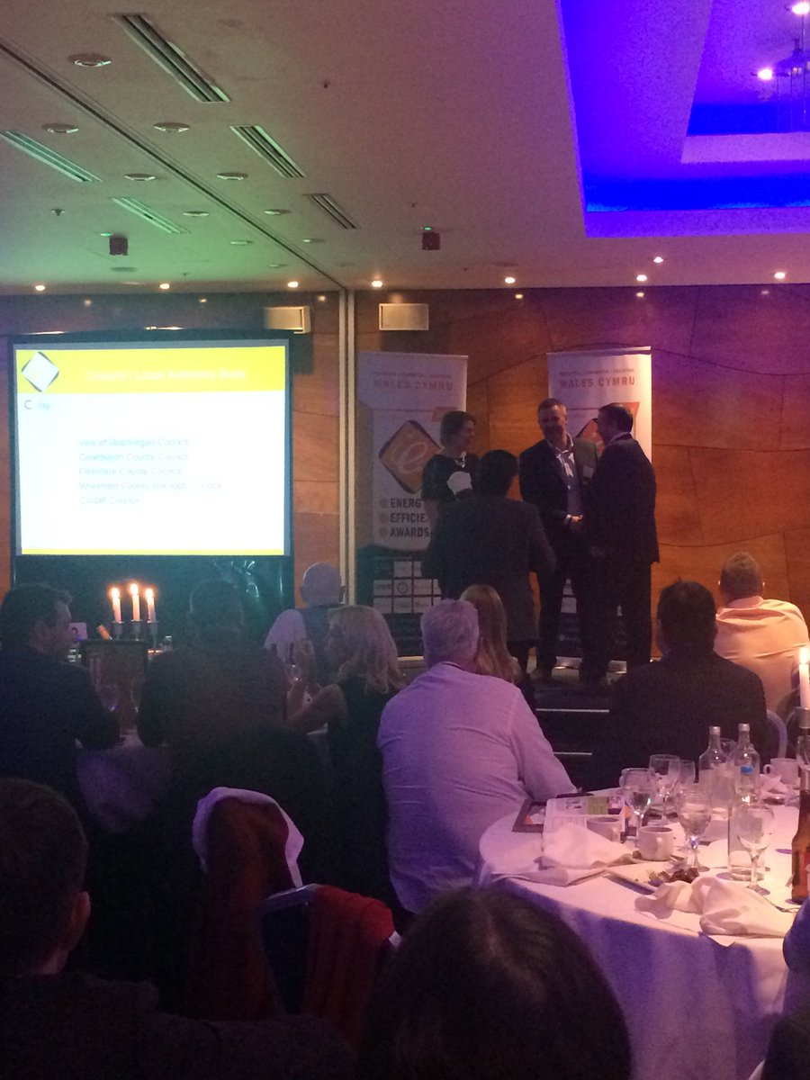 Energy efficiency awards congratulations to Ceredigion Council highly commended