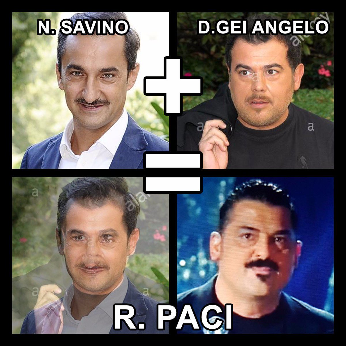 silviously's tweet image. Io ho le prove! Utilizzando un sofisticatissimo algoritmo di riconoscimento facciale, sviluppato dall'Università del Massachusetts... Nicola Savino + Digei Angelo = Roy Paci
#sanremo2018 @radiodeejay @triomedusa @NicoSavi @digeiangelo