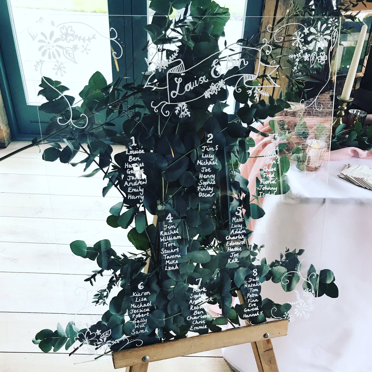 PrettyLittleExt's tweet image. Table plan inspiration! #weddinghour