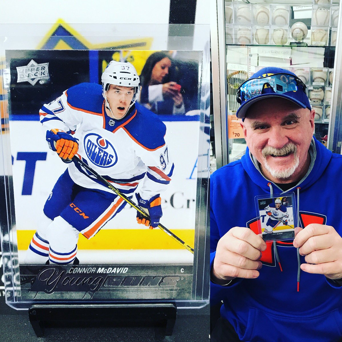 RbiCru7's tweet photo. @CardDirect asked us to open 4 blasters of 15-16 @UpperDeckHockey Series 1 ๐ for our #FebruaryPromotion we suggested to let Dave #Mr1of1 pick his boxes and open for him Well the rest is history @cmcdavid97 @SportsCardJunct @Ballcardxchange @beckettmedia #upperdeck #connormcdavid https://t.co/R2EeYa9SYX