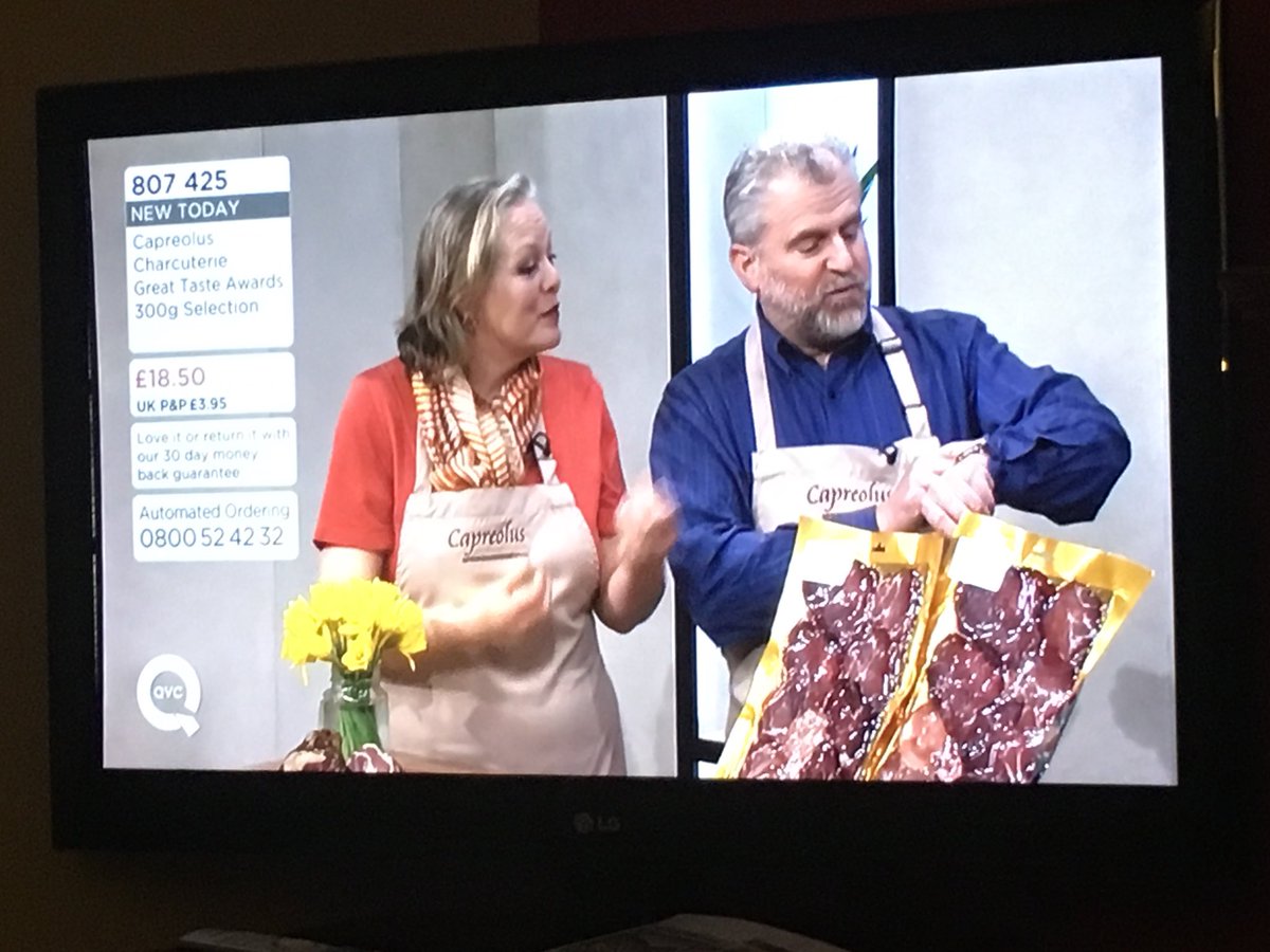 So one minute I’m chatting to <a href="/CapreolusFF/">Capreolus Fine Foods</a> at the <a href="/SourceFoodDrink/">The Source trade show</a> show then the very same night who do I see on <a href="/qvcuk/">QVC UK</a> but the very same <a href="/CapreolusFF/">Capreolus Fine Foods</a> who will always be <a href="/TOTW_Insurance/">Taste Of The West Insurance Services</a> number 1 client!