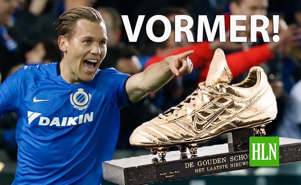 HLN_BE's tweet photo. De Gouden Schoen 2017: RUUD VORMER ! #proficiat @Ruudjevormer8 @Clubbrugge #goudenschoen #hln #hlnsport @hlnsport https://t.co/hX2sUTqDeh