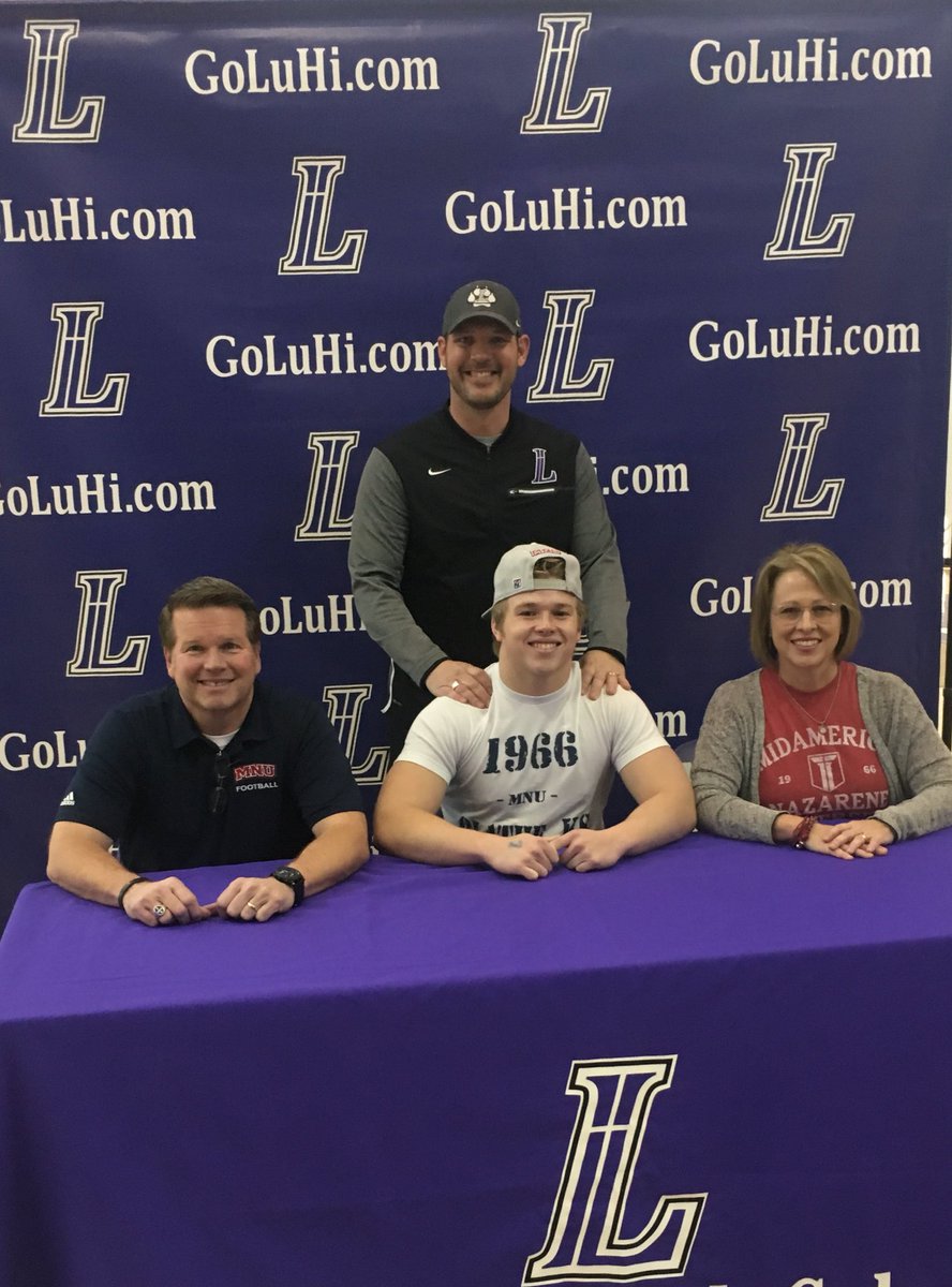 Signing Day at LuHi! Shaden Siegfreid - Mid America Nazarene

So proud of this young man, and I can’t wait to see what God does through him at the next level!
