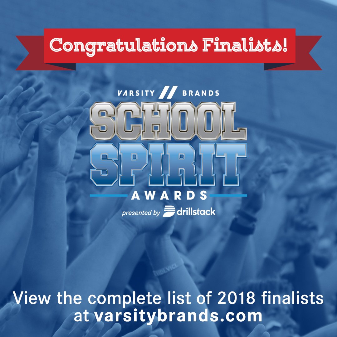 varsitybrands's tweet image. CONGRATULATIONS to all of our Finalists for the Varsity Brands School Spirit Awards! 

View finalists from all 25 categories here&amp;gt; bit.ly/vbssa17