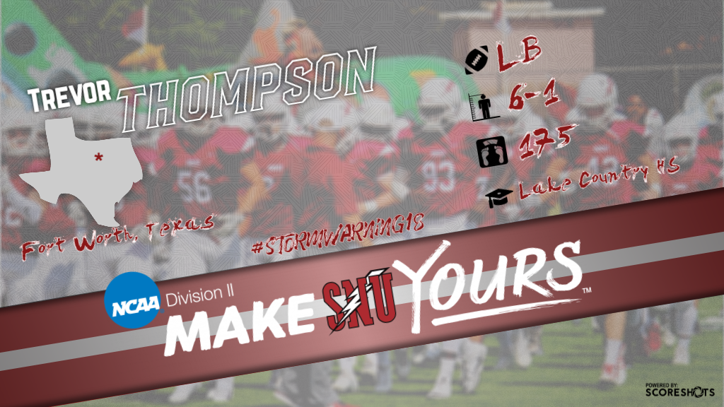 SNUAthletics's tweet photo. Welcome to the Crimson Storm family Trevor Thompson! #BoltsUp⚡️ #StormWarning18 https://t.co/Nj2AkPxIhL