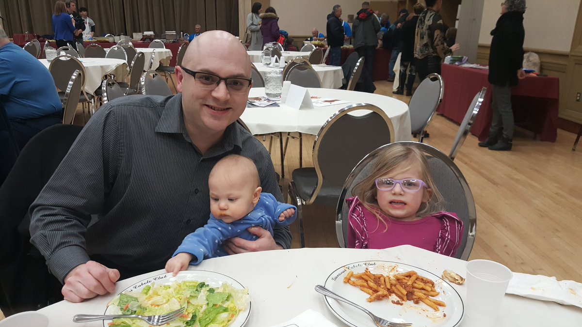 Families supporting families! Check out WE-TV on Monday for the question of the week, featuring children and parents at the Giovanni Caboto Club's Charity Pasta Night to Benefit Children First. @wetvwindsor