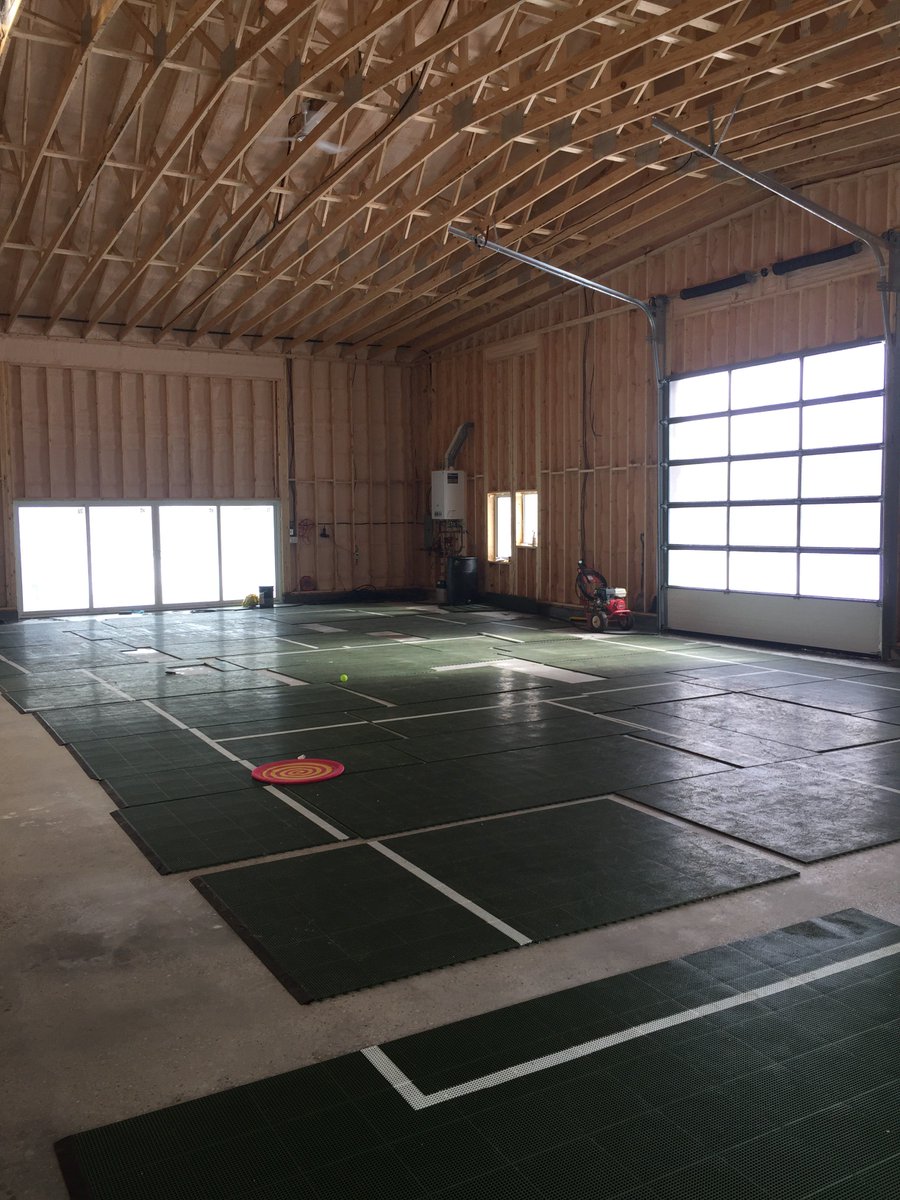 Alstructural's tweet image. Pickle Ball any one
A private in door court getting set up for the winter games 
36’ x 66’ X 16’ infloor heat full glass doors 
A nother outstanding space and a job well done by team Alstructural