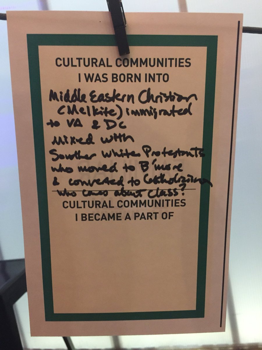 Checking out <a href="/DanaiGurira/">Danai Gurira</a> play Familiar at <a href="/woollymammothtc/">Woolly Mammoth Theatre Company</a> for #womensvoicesfest? Be sure to leave behind your cultural story in their lobby installation! Soooooo Woolly... and we ❤️ it!
...
#audienceparticipation #tellyourstory #whoareyou #newplays #womensvoices