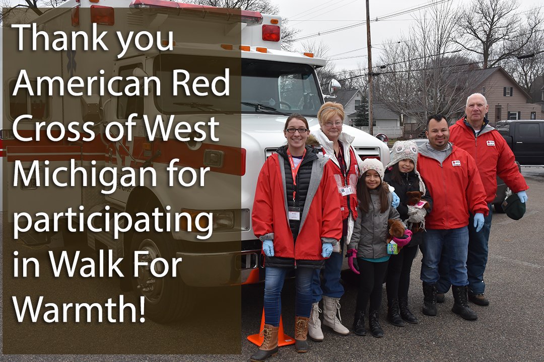 We're expecting up to 300 walkers this Saturday! <a href="/RedCrossGR/">AmericanRedCross-GR</a> will be providing water and hot chocolate halfway around the route! donate now (bit.ly/2nLbSbV) then come on Saturday 8:30 AM 100 Pine St. Zeeland MI

<a href="/feelthezeel/">Feel the Zeel</a> <a href="/West_Michigan/">West Michigan Refinishing</a>