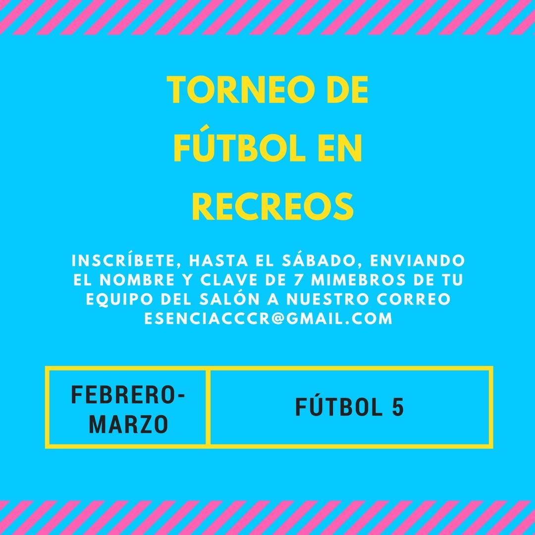 costareview's tweet photo. ¡Participa en los torneos! Pon a prueba a tus compañeros de salón. 💪🏽 https://t.co/XGdhWvATtg