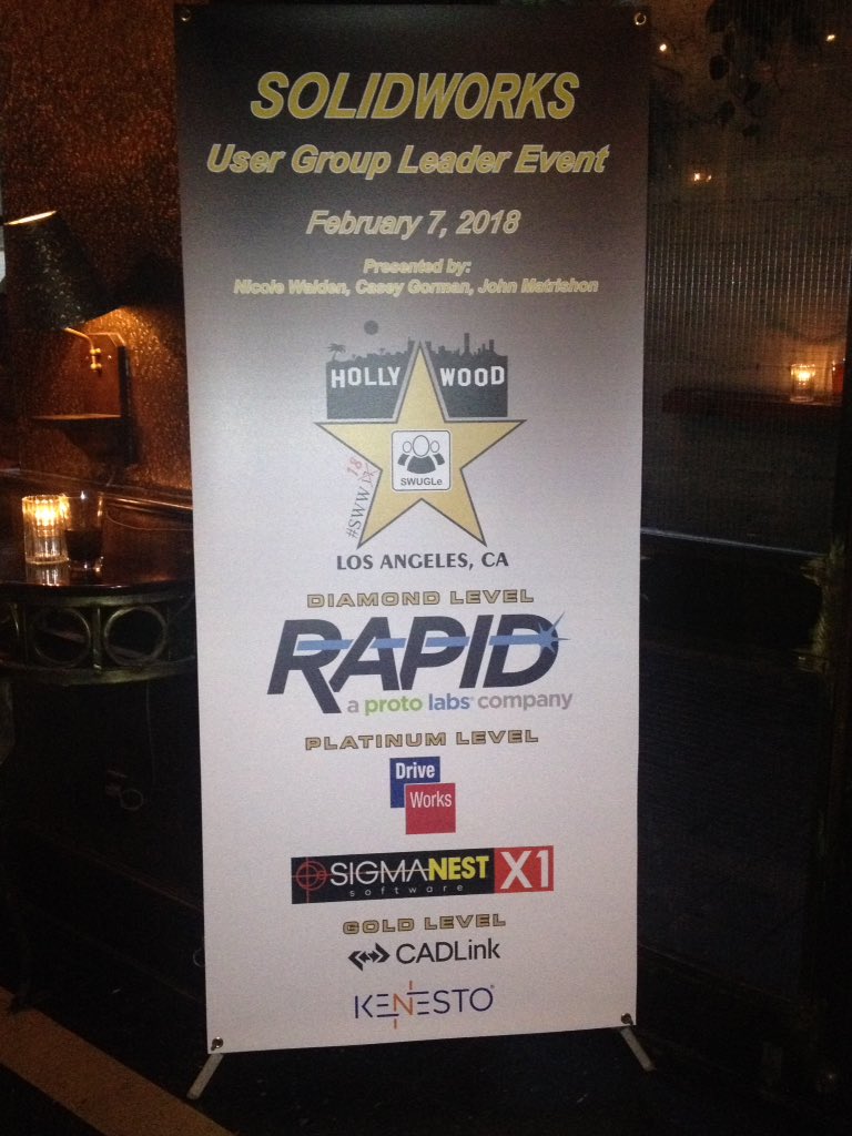 Thanks <a href="/ChattSWUG/">ChattSUG - Nicole</a> <a href="/CaseyG_Fl/">Casey Gorman</a> <a href="/WMASS_SWUG/">John Matrishon</a> @QuickTurnParts <a href="/DriveWorks/">DriveWorks</a> <a href="/SigmaNEST/">SigmaNEST</a> <a href="/Kenesto/">Kenesto® Corp</a> @CadLink for an awesome <a href="/SWUGL/">SWUGL's</a> #event #SWW18
