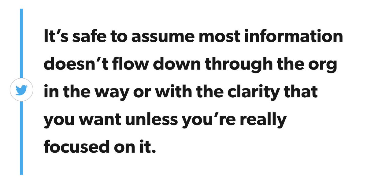 firstround's tweet photo. From @mikeisbrown’s epic advice gained while running @Uber in Asia: Info shared by leadership often doesn’t make it all the way to junior employees.

Be intentional about sharing goals, strategy, successes and failures so they reach everyone: 
https://t.co/jiHkK9ebUk https://t.co/r4pgveUGUo