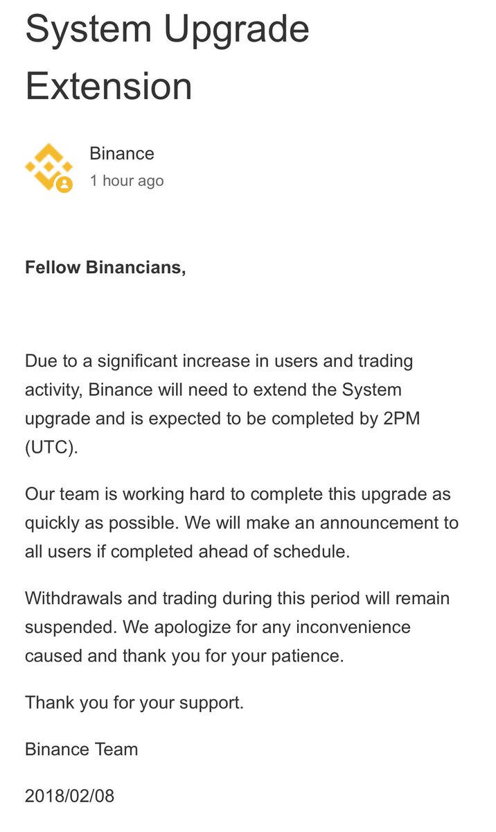 cryptoneris's tweet photo. Confirmed binance is down with no deposits or withdrawals https://t.co/TRZvcVcyJY