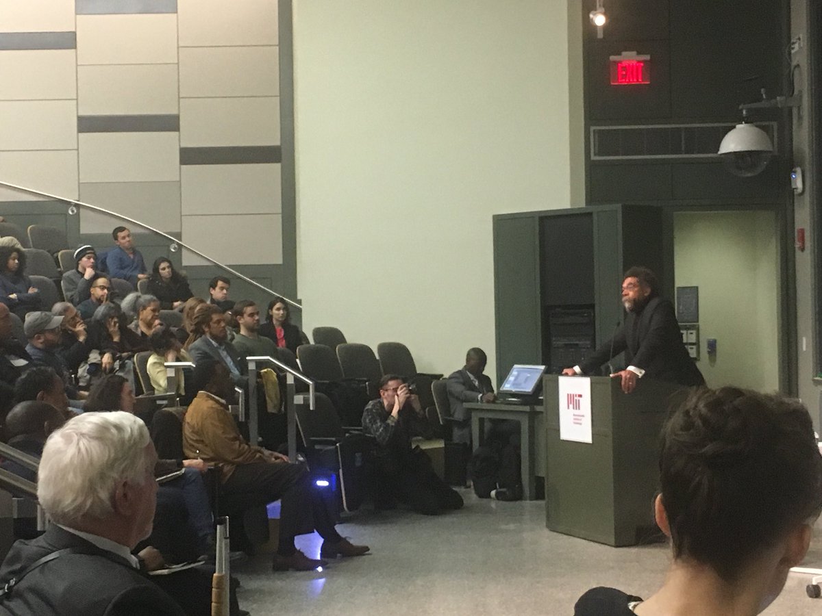 abezstein's tweet photo. Hugely grateful to @CornelWest visiting @MIT today to share his views on what #SpeakingTruthToPowerMeans @brohsen https://t.co/IYseLU2VJK