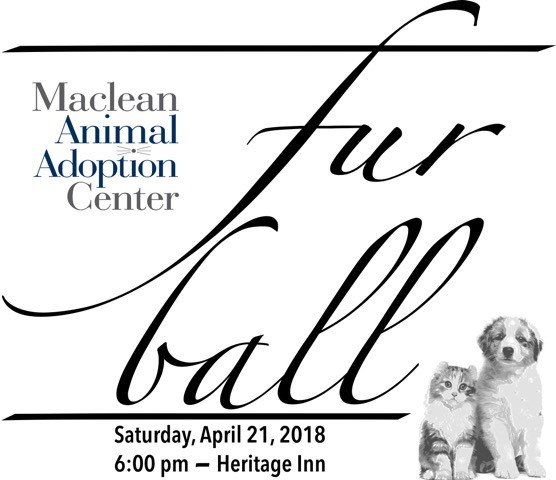 MAACanimals's tweet photo. Save the Date! 14th Annual Fur Ball is Saturday, April 21st at the Heritage Inn! #fortheloveofanimals #furball https://t.co/6c85CIkK79