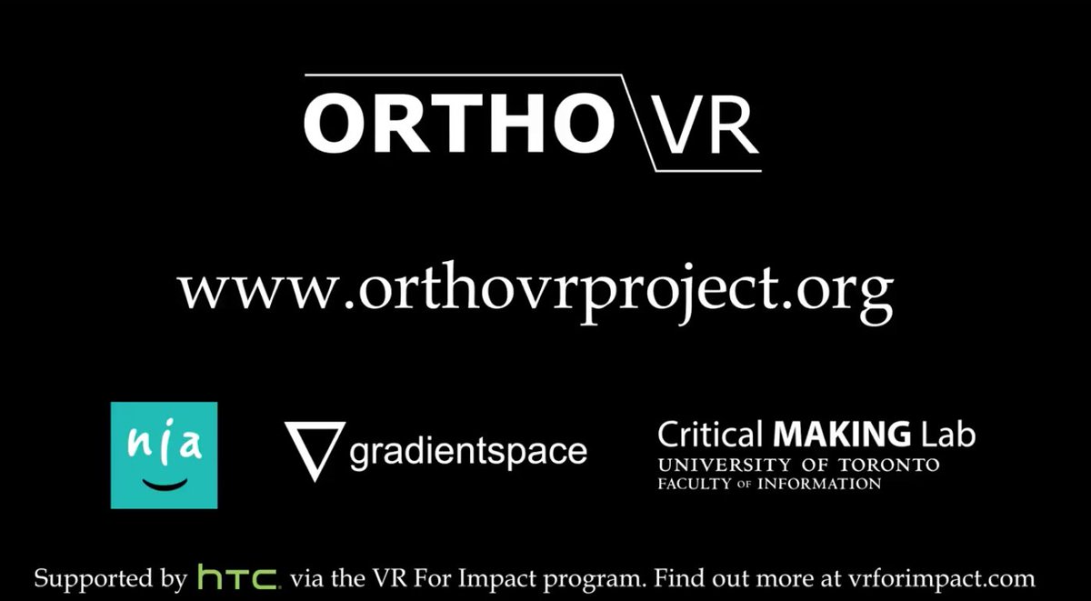360vrCommunity's tweet photo. Great @niatech #VRforGood project thanks to the @htcvive sponsored VR For Impact program. The OrthoVR Project was made in collaboration with @gradientspace and the @UofT 's Critical Making Lab.
Read about it 👉 https://t.co/esahoi7UGy 👈
#VirtualReality #VR #360VR #HTCVive #VIVE https://t.co/LMliP6go8T