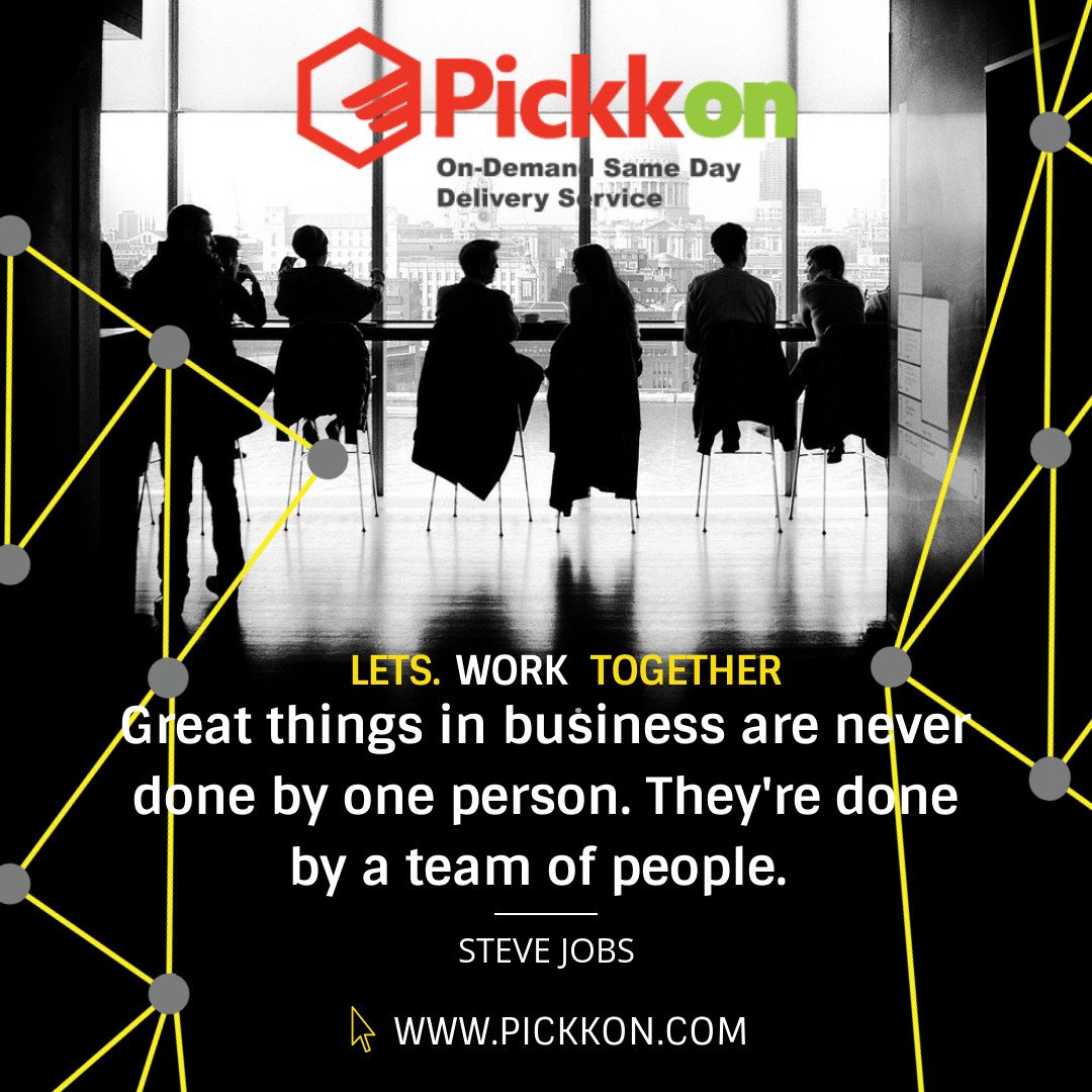 Pickkondelivery's tweet photo. Pickkon believes in the power of people working together in order to succeed. Our teammates work securely, effective and punctual when running that last mile.
#inspirational #Wednesday #midweek #together #teamwork #people #errands #runerrands #sameday #courier #samedaydelivery https://t.co/3vWEVDRqUG