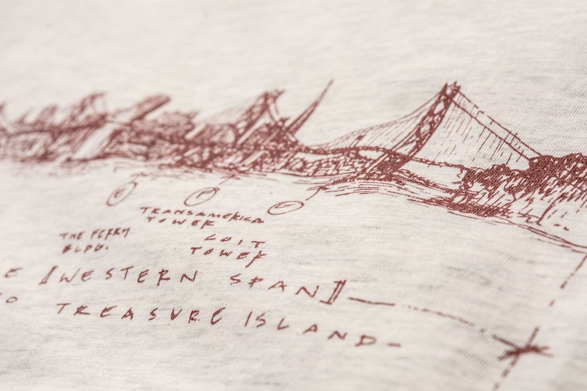 neverelsewhere's tweet photo. It's all in the details 👌🏙️. Shop the men's #SF Blueprint tee: https://t.co/Bc3aghb4eA. #neverelsewhere https://t.co/ACcmXsgnpp