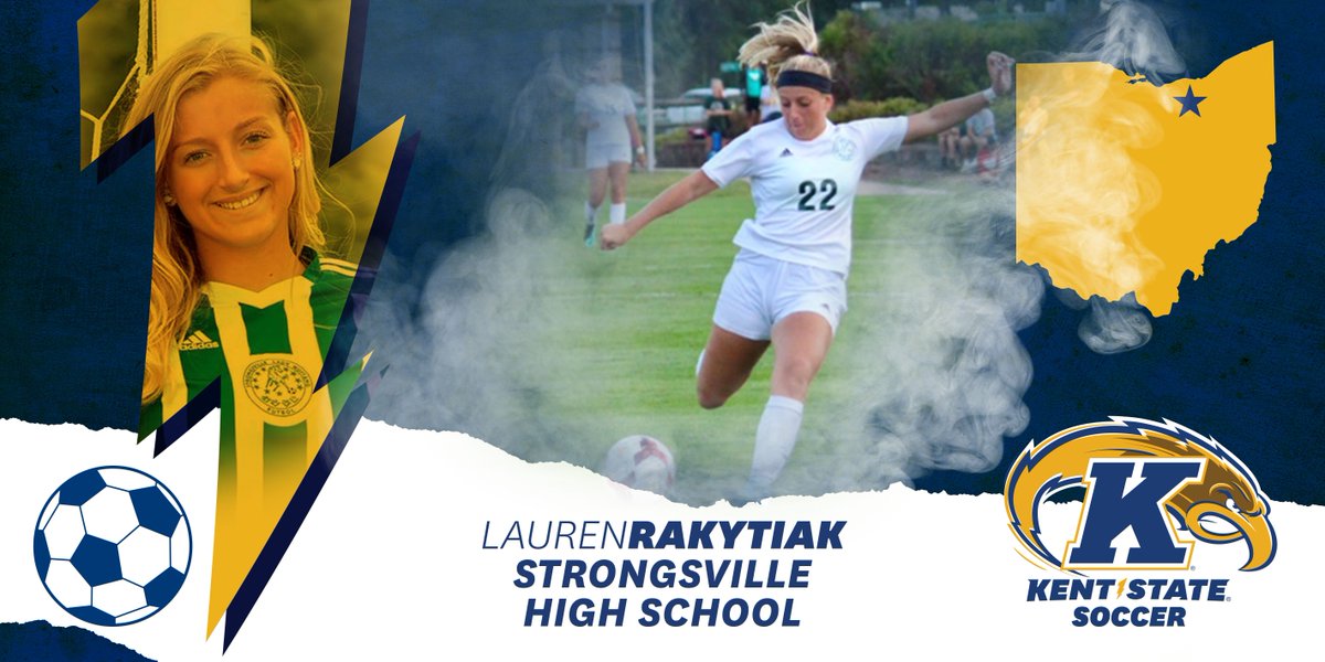 KentStSoccer's tweet photo. Time for more signing day announcements! 

Lets welcome forward Lauren Rakytiak (@LaurenRakytiak) from Strongsville!
#GoFlashes⚡️ https://t.co/5Jog8hk7vK